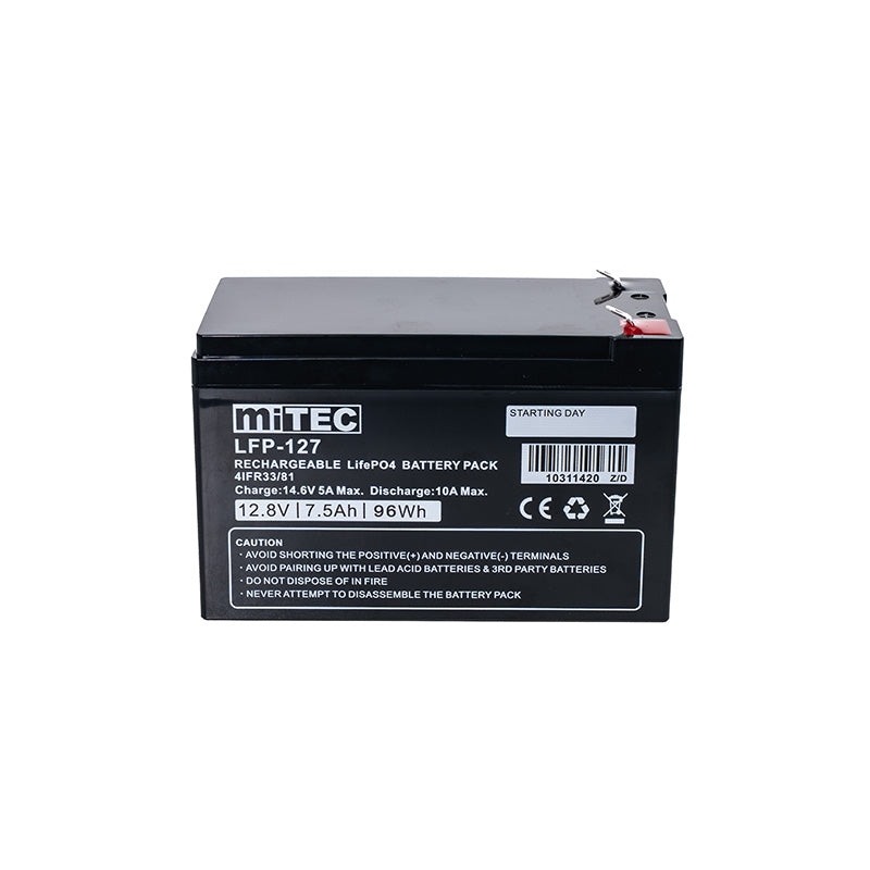 LFP-127 12V 7Ah LiFePO4 Lithium Iron Battery Pack