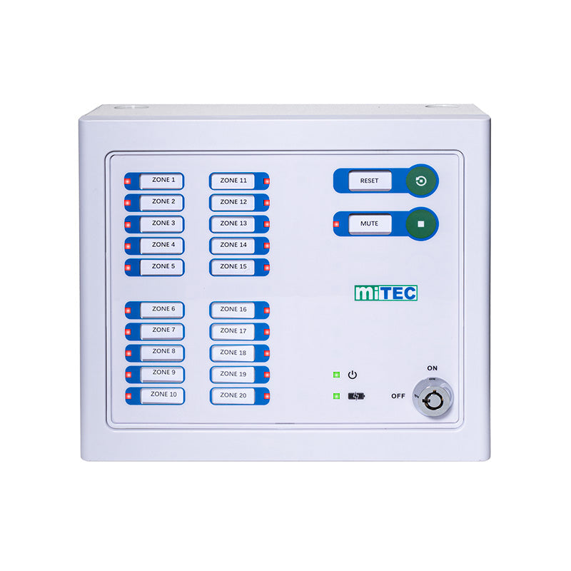 MEC-P20MP 20-ZONE EMERGENCY ALARM MONITOR CONTROLLER PANEL