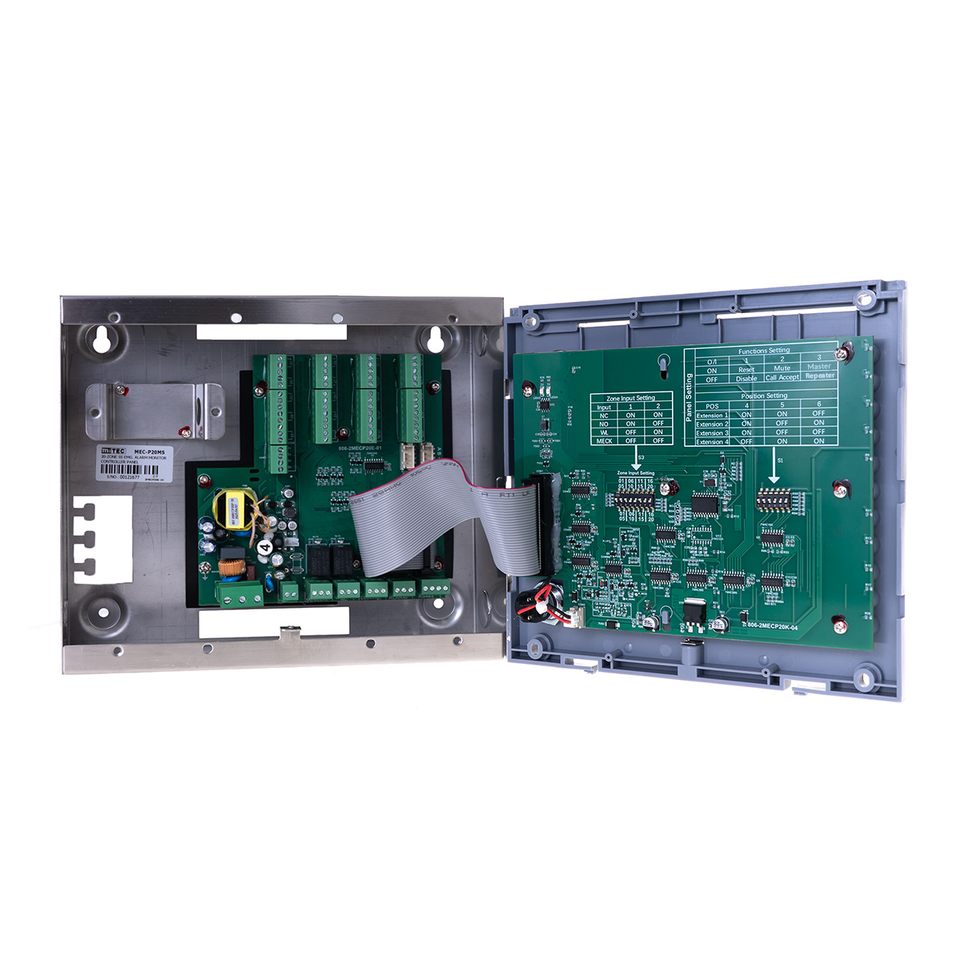 MEC-P20MS 20分區不銹鋼緊急警報監察控制面板