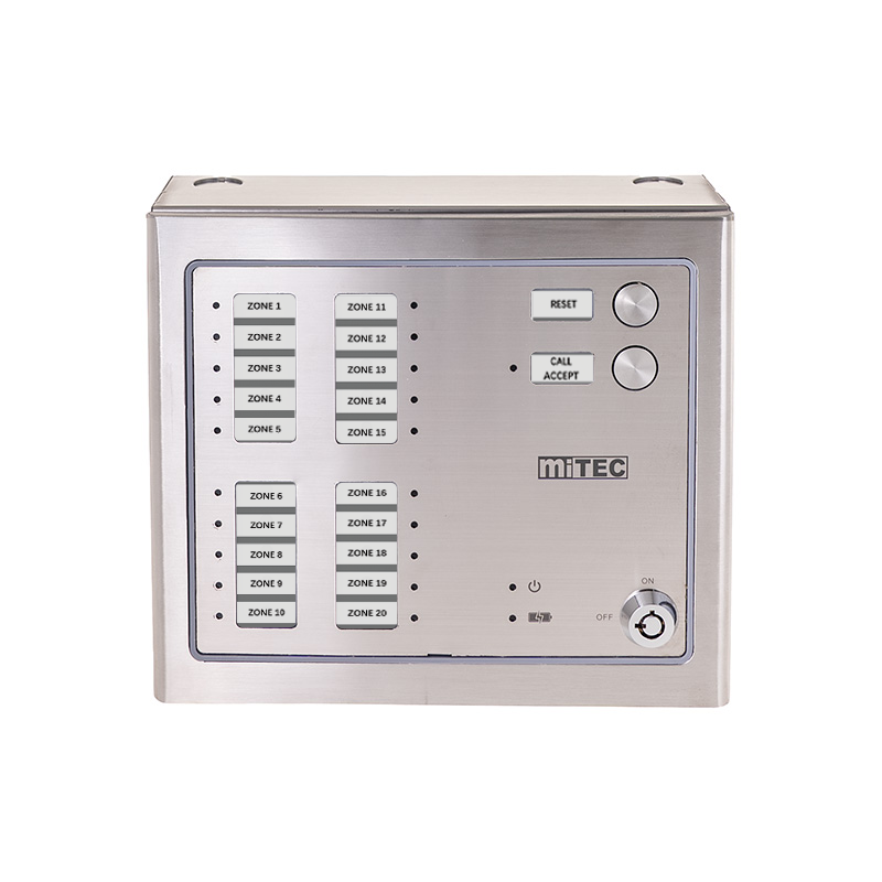 MEC-P20MS 20分區不銹鋼緊急警報監察控制面板
