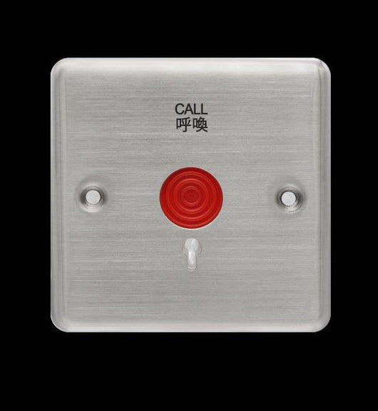 MSA-210M/CALL 不銹鋼面緊急按掣連絲印 <呼喚>