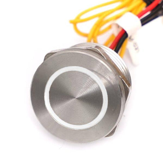MSW-22S10/WH 壓電式帶白燈按鈕 - 22mm 不鏽鋼外殼