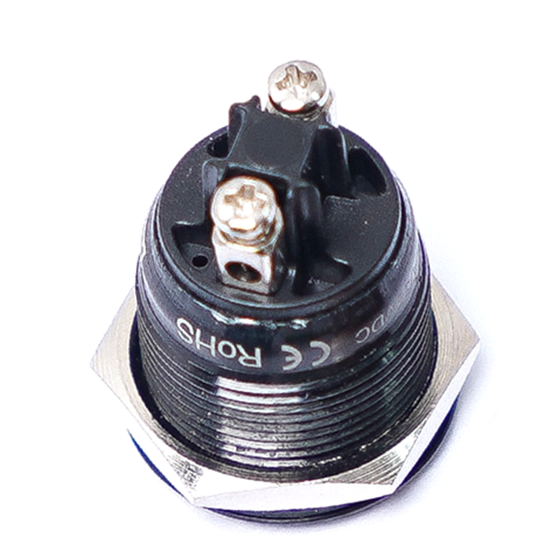 MSW-19A21/BLACK 19mm ALUMINIUM PUSH BUTTON