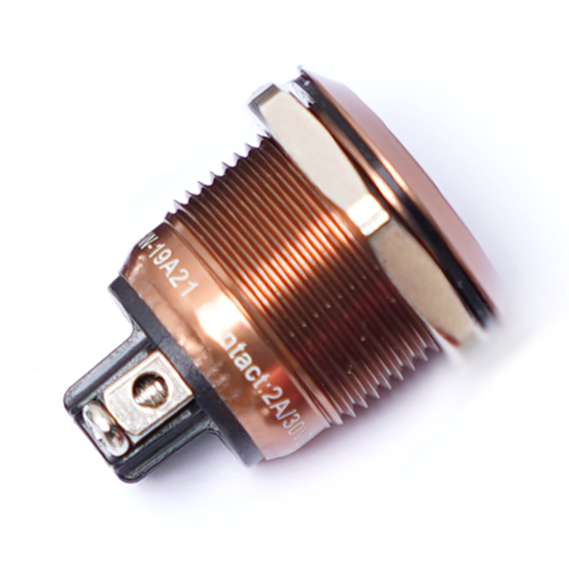 MSW-19A21/BROWN 19mm ALUMINIUM PUSH BUTTON