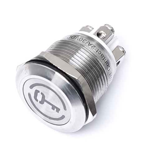 MSW-19S21/KEY-BL S. S. PUSH BUTTON W/LED INDICATOR
