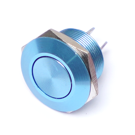 MSW-12A01/BLUE 12mm 平按鍵鋁外殼(藍色)