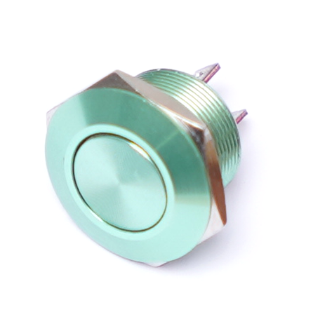 MSW-12A01/GREEN 12mm 平按鍵鋁外殼(綠色)