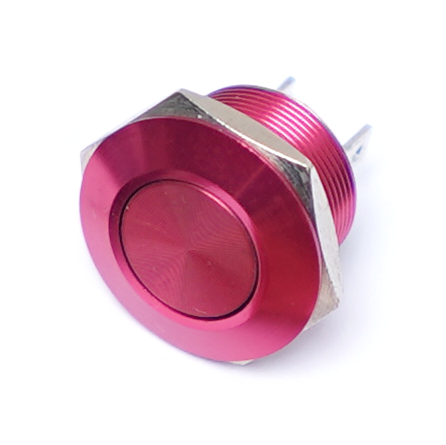 MSW-12A01/RED 12mm 平按鍵鋁外殼(紅色)