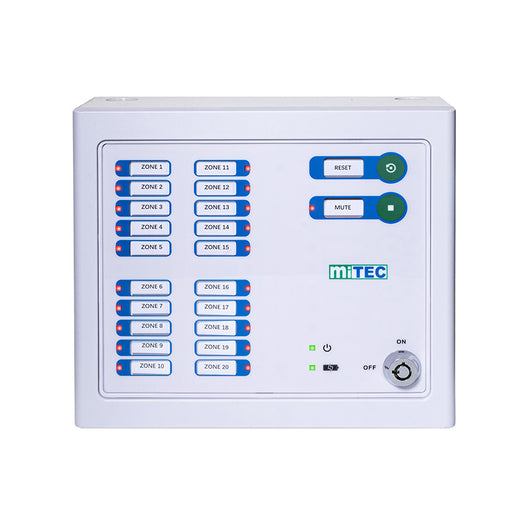 MEC-P20MP 20-ZONE EMERGENCY ALARM MONITOR CONTROLLER PANEL