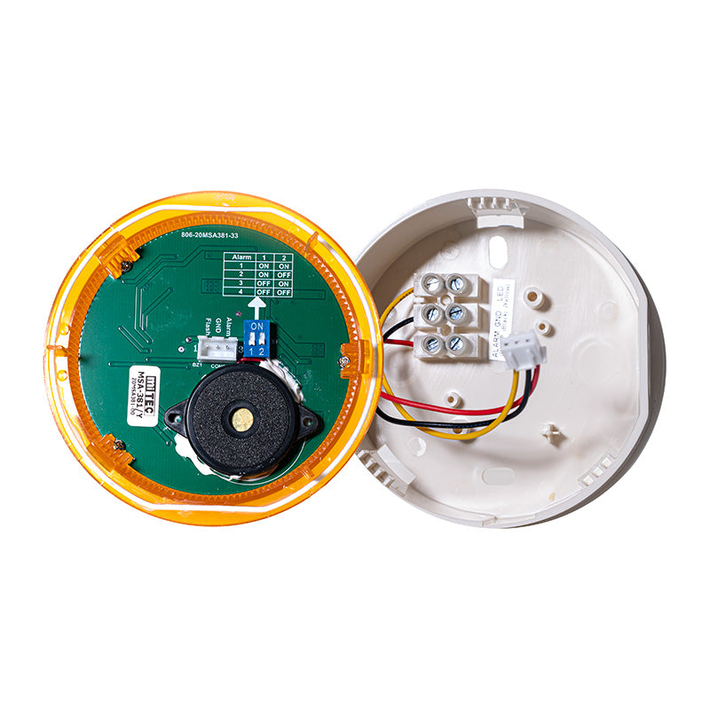 MSA-381/Y PILOT LIGHT(LED) WITH FLASH LAMP & SIREN FUNCTION^