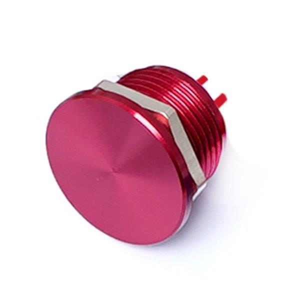 MSW-22A16 ALUMINIUM PIEZO BUTTON(RED)